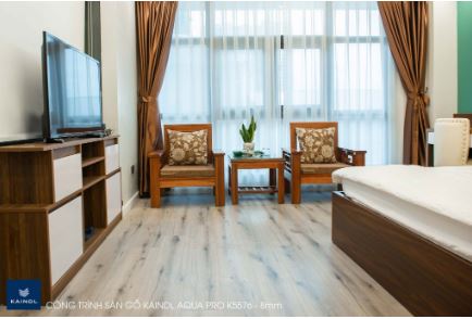Sàn Kaindl Aqua Pro khách sạn An Khánh - 1st Floor - Hệ thống phân phối sàn gỗ cao cấp 1st Floor